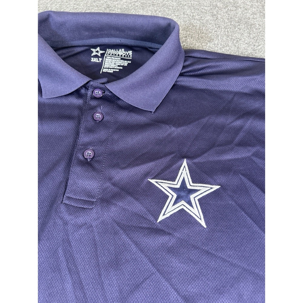 Dallas Cowboys Men's 3XL Polo Shirt Authentic NFL Football Shirt Navy Blue‎
